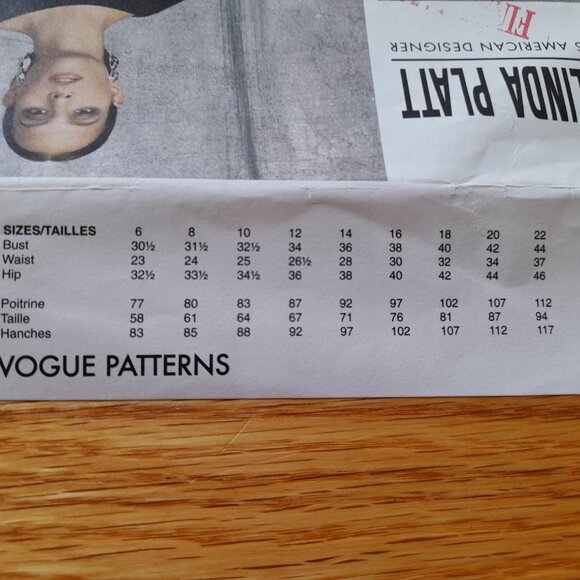 Vogue Dress Sewing Pattern Size 6-14 Tom Linda Platt 1470 UNCUT Overdress Layer - Picture 6 of 11